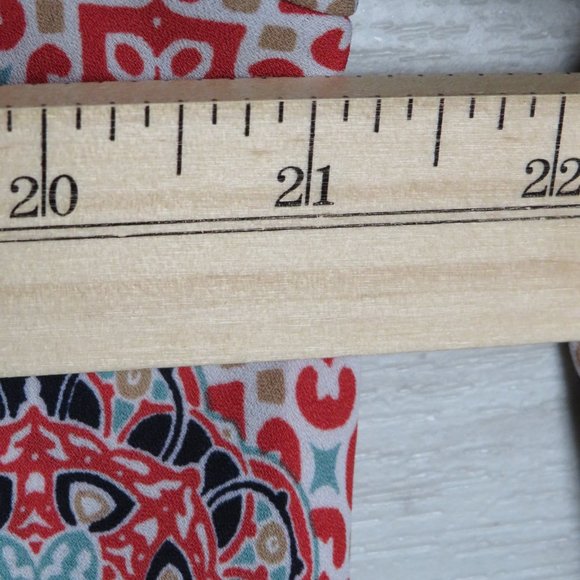 Heart‎ Soul* Women's 3/4 Sleeve V-Neck Pointed Hem Pullover Blouse~ Size X-Large - Picture 9 of 12